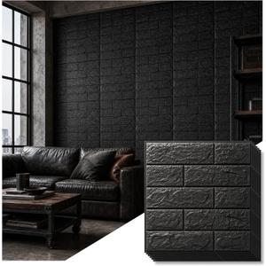 30 Pcs 45 Sqft 3D Wall Panels Peel and Stick Foam Faux Brick Wall Panel