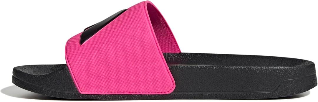 adidas Unisex-Adult Adilette Shower Slide Sandal (17 Women/16 Men, Shock Pink/Black/Black)