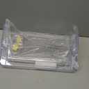 Clear Acrylic Single Pocket, Plastic Hanging Wall Mount File Holder for Office Home (Clear, 3 Pack)