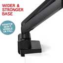 Dual Monitor Arm Stand for 35 Inch Screens - Full Adjustable VESA Mount for 2 Monitors, Heavy Duty Dual Monitor Desk Mount Compatible with C Clamp, Grommet Mounting Base, Holds 26.4lbs per Arm, Black