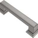 Alzassbg 6 Pack Brushed Black Nickel Cabinet Pulls, 3 Inch(76mm) Hole Center Cabinet Handles Kitchen Pulls for Cabinets and Drawer AL3071BBN