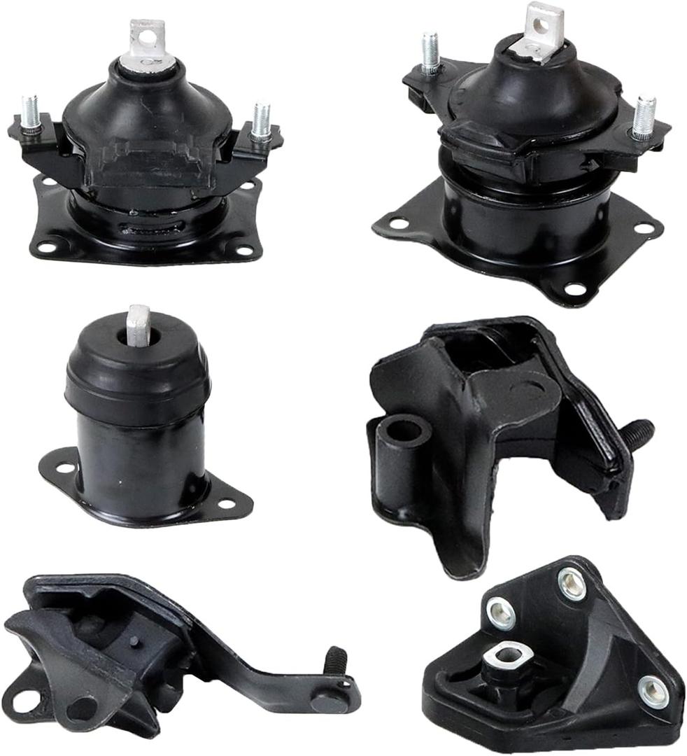 Autodevil Set of 6 Engine Motor and Trans Mount 2.4L Compatible with Acura TSX 2004 2005 2006 2007 2008 Car Transmission Mount Replacement Parts A4509 A4516 A4510 A4517 A4526HY A4544