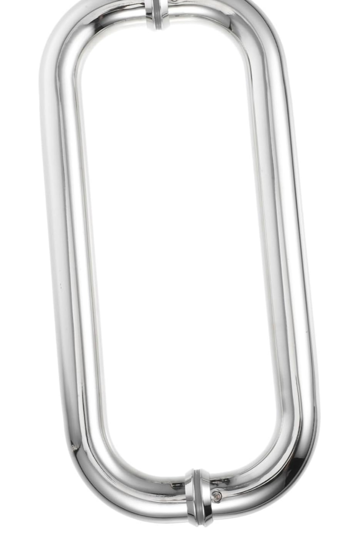 Alipis 304pair Stainless Steel Handle Shower Door Pull Handle Back Door for Bathroom