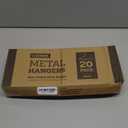 Space-Saving Pant Hangers 20Pk Steel Black Open-Ended Design Trousers Organizer