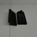 2-in-1 Vent Deflectors & Floor Vent Covers, Adjustable Floor Register 4x10, Air Vent Deflector for Home Floor, Office, Ceiling, Tool-Free Install, Black, 2 Pack