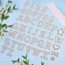 108Pcs Self Adhesive Pearl Letter Patches (A-Z),Number Patch 0-9,Glitter Pearl Letter Patches Rhinestone Applique for DIY Clothes, Bags, Shoes Golden