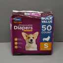 Inspire Pet Care Dog Diapers Female Dogs | Bulk Value Doggie Incontinence, Accidents, for Heat, Pee or Period and Housebreaking (Small (50 Count))