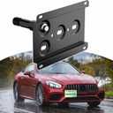 Front License Plate Bracket Compatible with Mercedes-Benz SL Class 2013-2020 Mercedes-Benz SLK/SLC 2011-2020 No Drill Tow Hook License Plate Holder, Car Tag Frame, Bumper Relocator Adapter Kit