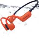 Bone Conduction Headphones, IP68 Waterproof Swimming Headphones with MP3 Mode 32GB Memory, Open-Ear Design, Secure Fit for Running, Fitness and Cycling