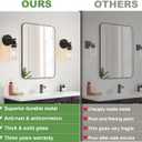 Zarbitta Set of 2 Wall Sconces for Bathroom,Black Modern Vanity Lights with Clear Glass Shade,Bathroom Wall Lamp for Mirror Kitchen Living Room Hallway Cabinet Porch, 1-light, 2 Pack