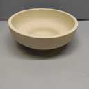 Large Decorative Bowl, Fruit Bowl for Kitchen Counter, Modern Resin Bowl for Home Decor, Key Holder for Entry Table, Artificial Travertine Beige