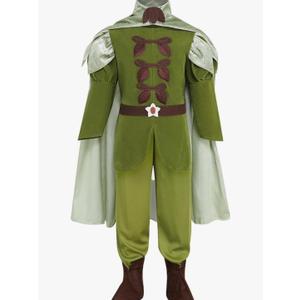 Vibrant Frog Prince Full Costume Set Includes Top Pants Cape Covers Crown Teen Adult Dress Up Halloween S