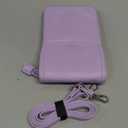 befen Genuine Leather Small Crossbody Bags for Women Cell Phone Bag Cross Body Purses,Silver Zipper (Air Force Blue)