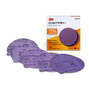 3M Cubitron II Stikit Film Disc 775L, 87337, 5 in x NH, 80+ to 220+, 15 per Pack