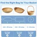 Extra Large Cellophane Gift Basket Bags 30x40 Inch, 2 Mil Thick OPP Wrapping Bags with Red Twist Ties, 10 Pack Clear Cellophane Bags for Large Gift Baskets, Holiday, Party, Event Packaging