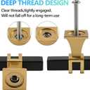 Cabinet Pulls Matte Black and Gold Cabinet Handles, 10 Pack 3-3/4 Inch Kitchen Door Cupboard Wardrobe Drawer Handles, Cabinet Hardware Bar Drawer Pulls, 96mm Hole Centers