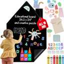 Magnetic Chalkboard Wall Decal for Kids  Peel & Stick Removable Blackboard, Reusable Drawing & Learning Board for Playroom, Classroom & Home