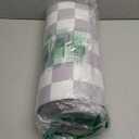 VivaNest Grey Checkered Grid Checkerboard Kitchen Rug Sets [2 PCs], Anti-Fatigue, Waterproof Non-Slip Kitchen Mats Heavy Duty Ergonomic Comfort Foam Rug for Floor, Home, Laundry,17"x29"+17"x47"