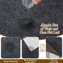 Dog Playpen Mat, Dog Crate Pad Liner for Kennel Training Under Pet Cage Non-Slip Kennel Mat to Protect Floors Extra Large Absorbs Urine Reusable Dog Playpen Mat, 47.23" X 60.23"