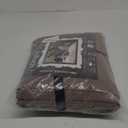 LOVQUE 100% Washed Cotton Duvet Cover Set King Size, Linen Like Natural Bedding Set with Zipper Closure (No Comforter), 104x90 Inches, Mauve Brown