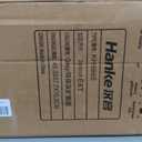 Hanke 24 Inch Expandable Medium Checked Luggage with 8 Spinner Wheels, 24 Inch EXT, Grey