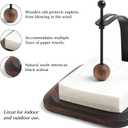Napkin Holder for Table, Wood Napkin Holders for Paper Napkins, Cocktail Napkin Holder, Suitable for Kitchen, Restaurant, Bar, Office, Parties, Home Dcor, Hotel, Cafe (South American black walnut)