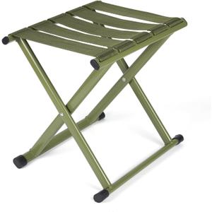 Folding Stool Heavy Duty Camping Stool Outdoor Portable Chair, 440lbs Heavy Duty Portable Folding Stool, Suitable for Camping, Outdoor Hiking, Outdoor Fishing, Picnicking,BBQ (14)
