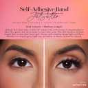 Lilly Lashes 3D Self Adhesive Eyelashes, No Lash Glue Needed, Body Heat Activated Press on Lashes, Reusable Self Adhesive Eyelashes Up to 5x, Easy to Apply & Remove (JetSetter)