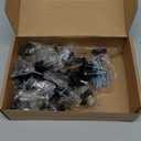 Ravinte 25 Pack Drawer Pulls 1-1/4 Inch Kitchen Cabinet Knobs Solid Round Dresser Drawer Knobs Matte Black Dresser Knobs Drawer Knobs Simple Cabinet Hardware for Cupboard Drawer Pulls