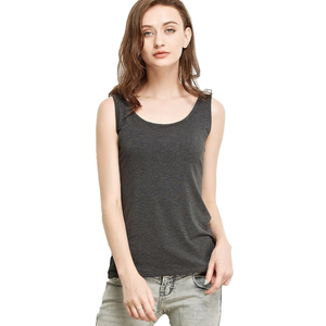 Women's Mini-Ribbed Stretch Scoop Neck Tank Top 4XL