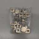 Probrico Clip On Full Overlay Frameless Furniture Cabinet Door Concealed Hinges, 1 Pair(2 Pieces)