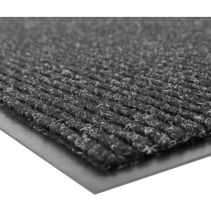 Notrax 109 Industrial Door Mat, 4' x 6' Large Entrance Mat, Heavy Duty Commercial Rug for Businesses, Welcome Lobbies, Garage, and Mudroom, Made in the USA, Charcoal Black, Brush Step 109S0046CH