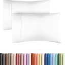 King Pillow Cases - 2 Pack - Super Soft Pillowcase Covers - Envelope Enclosure - Hotel Quality Pillow Protectors - Wrinkle Free, Fade, Shrink & Stain Resistant - Machine Washable - 20" x 40" (White)
