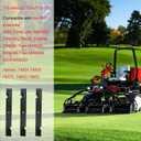 115-9649-03 105-7718-03, 60 Inch Lawn Mower Blade, Fit for Toro 60 Inch Timecutter MX6050 ZX6020 ZX6030 ZX6050 MX6000 MX6080 6000, Replace for 133-2127 115-9649 20.5" Mower Blades
