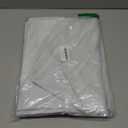 NICETOWN Blackout Draperies Window Curtain Liners - Cafe Curtains, Thermal Insulated Rod Pocket Blackout Curtain Liners for 54 inch Curtain (2 Pieces with Hooks, Each 34" x 50", Greyish White)