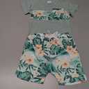 Boy Clothes Summer Holiday Style Outfits Short Sleeve Top T-Shirt & Pocket Pant Set 12 Months-4 Years old  Size 18-24 M  Yellow Leaf