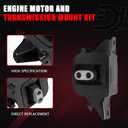 Engine Motor Mount & Transmission Mount Kit Compatible with Hyundai Kia Vehicle Elantra 1.4T 1.6T 2.0L 2017-2020, Ioniq 2017-2022, Forte 2019-2020 Replaces# A71207 A71210 A71100 21830F2100 (3PCS)