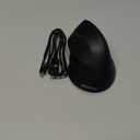 MEETION Left-Handed Ergonomic Mouse, Wireless Vertical RGB Rechargeable Mouse, Bluetooth(5.2 + 3.0) & USB-A with USB-C Adapter 4 Adjustable DPI Mice for Mac/Windows/PC/Tablet/iPad Black