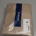 Bedsure Queen Sheet Set - 4 Pieces Soft Queen Size Sheets - Breathable & Cooling - Hotel Luxury - Easy Care Polyester Microfiber Bedding for Women, Men, Khaki