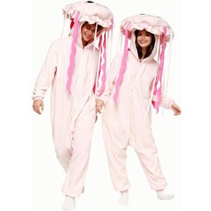 ABPTBAZ Jellyfish Onesie Adult Jellyfish Costume Halloween Onesie Pajamas Funny Cosplay Costumes, X-Large 