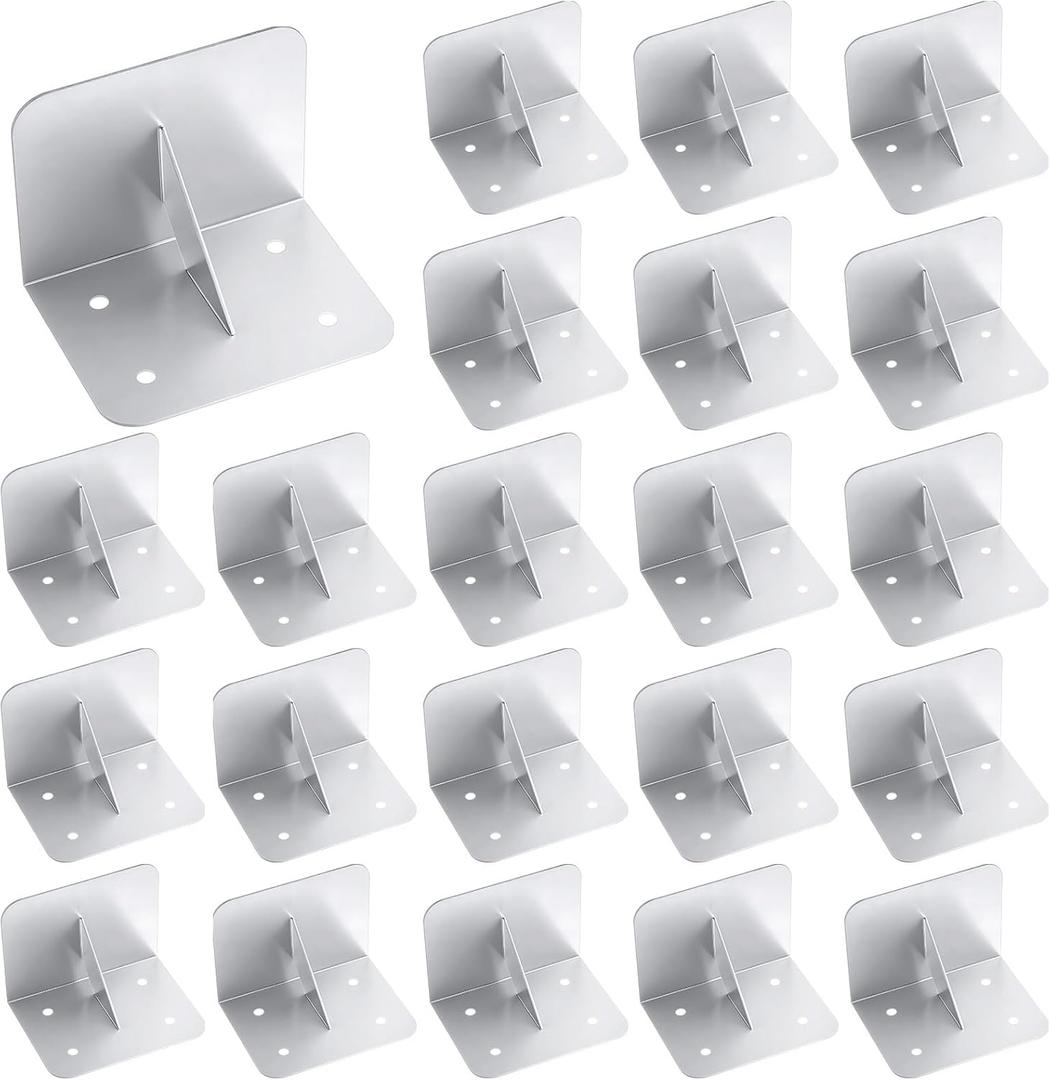 Taiyin 25 Pcs Snow Guards Stainless Steel Roofs Snow Stops 4 x 3 x 3 Inch Metal Prevent Ice Sliding Stop Buildup for Metal Roofs Steel Roof Winter Supplies, No Screws or Adhesives Included