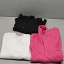 PURE CHAMP Girls Sweatshirt 3 Pack Hoodies for Teen Girls Crewneck Sweatshirt Quarter Zip hoodies Fleece Sizes 10-12 Clothing