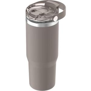 Oggi 30oz Vacuum Insulated Tumbler with Lid & Top Carry Handle  Stainless Steel Coffee Thermos, Travel Mug, Fits Cup Holders, Sweatproof, for Hot or Cold Drinks, Insulated Mug for Adults, Taupe
