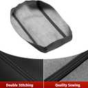 KBH Center Console Armrest Cover Replacement for Toyota Camry 2012 2013 2014 2015 2016 2017, Vinyl Leather, Car Arm Rest Lid Skin Upholstery, Black (Leather Part Only)