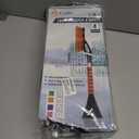 EcoNour 27" Aluminum Snow Brush 4 Pack with Ice Scrapers for Car Windshield and Window | Car Snow Scraper and Brush with Ergonomic Foam Grip Winter Accessories (Orange, Pink, Green, Blue)