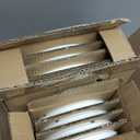 10 Pack 6 inch Unbreakable Wheats Straw Plates Reusable Plate Set - Dishwasher & Microwave Safe for Dinner Dishes Salad Pasta Safe Healthy Dinner Plates kit Plastic Plates Reusable (White)