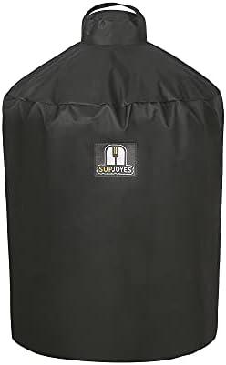 SUPJOYES Cover for XLarge Green Egg, Extra Large Green Egg Accessories, Heavy Duty Waterproof Kamado Ceramic BBQ Grill Covers