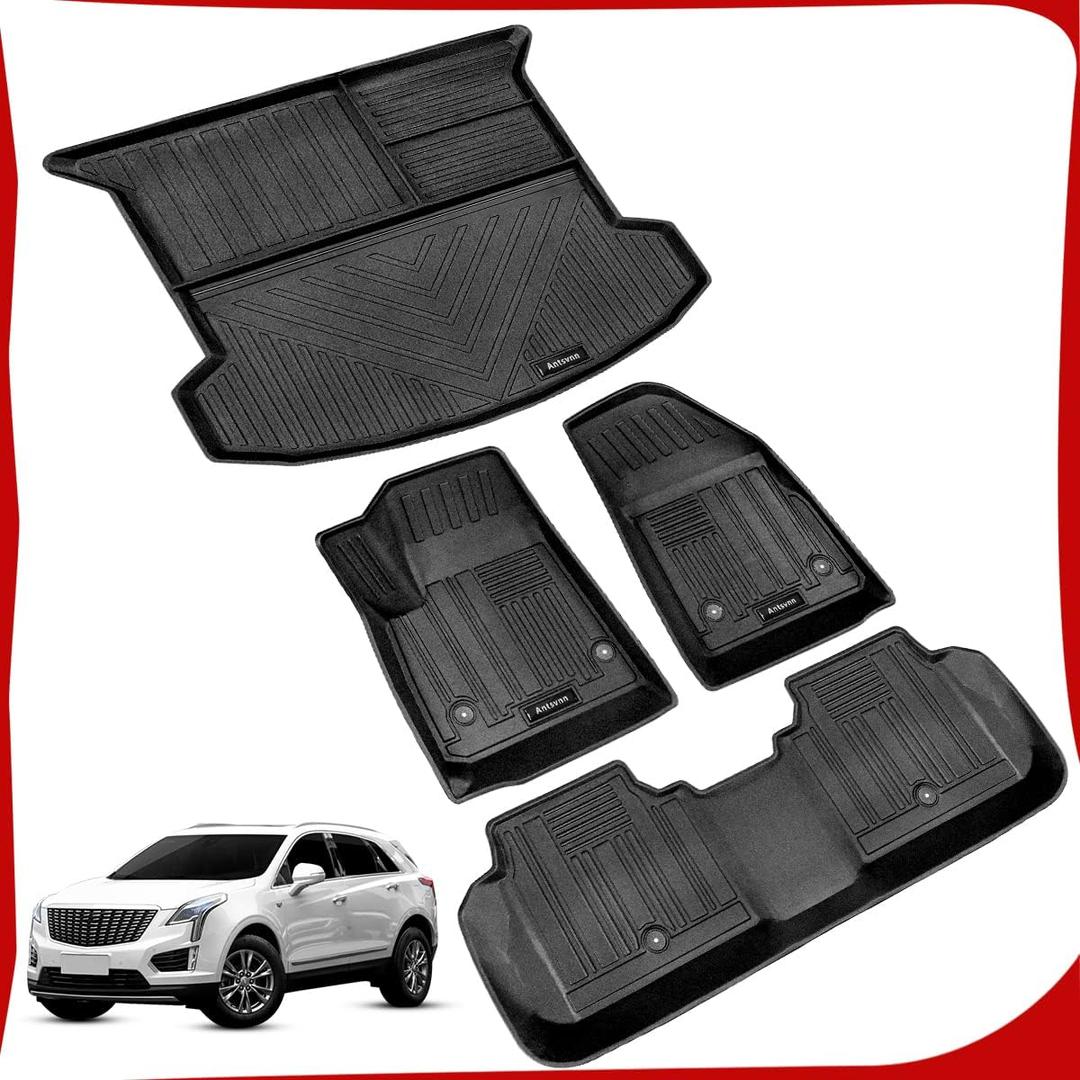 Compatible for 2017-2023 2024 2025 Cadillac XT5 Floor Mats Rear Truck Cargo Liner, All-Weather Rear Trunk Mat for 2017 2018 2019 2020 2021 2022 2023 2024 2025 Cadillac xt5 Accessories