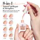 2 x AZUREBEAUTY Light Coral Orange Nail Polish, Burgundy Natural Quick Dry Nail Strengthening Glossy Finish for DIY Manicure & Nail Art, Salon Quality