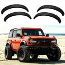 3.5Fender Flares Kit for 2021-2026 Ford Bronco 2/4 Door, Front & Rear Wide Body Wheel Arch Flares, Off-Road Extended Fender Trim 4PCS, Replaces M-9164-BFK M2DZ-16268-AA, Not for Bronco Sport/Raptor